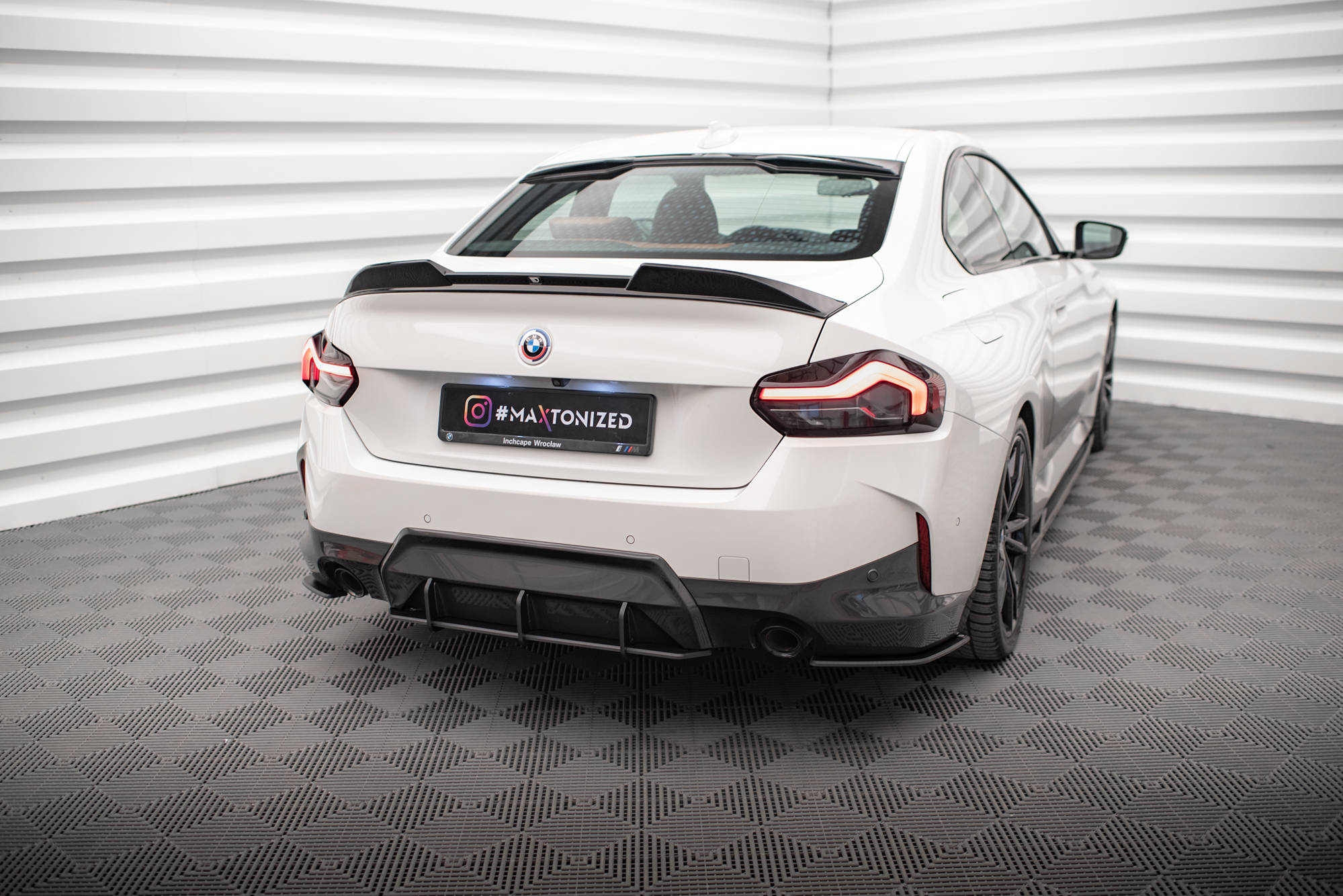 Street Pro Heckschürze Heck Ansatz Diffusor passend für BMW 2 Coupe M-Paket G42