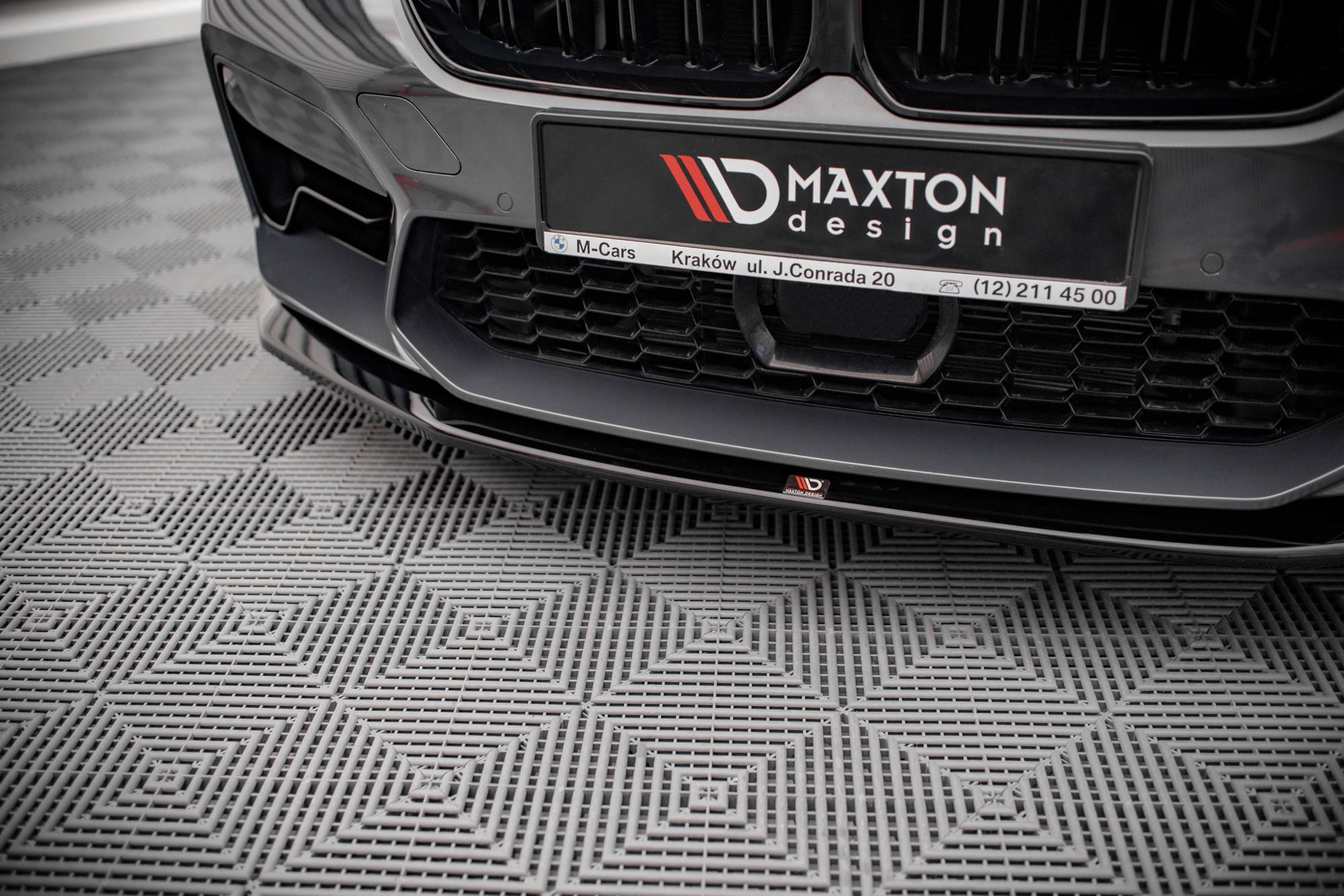 Street+ Spoilerlippe Front Ansatz V.3 passend für BMW M5 F90 FL schwarz Hochglanz