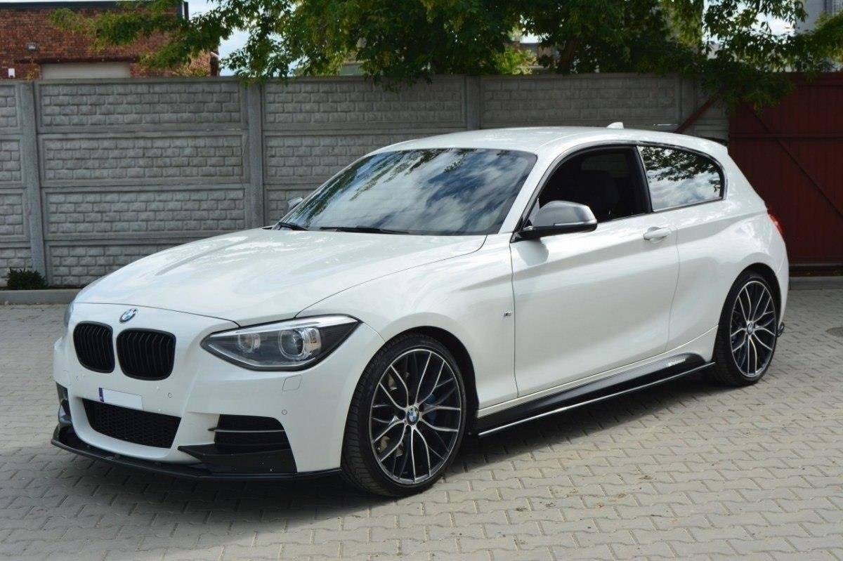 Street+ Seitenschweller Leisten passend für BMW 1er M-Paket / M135i / M140i F21 / F21 FL schwarz Hochglanz