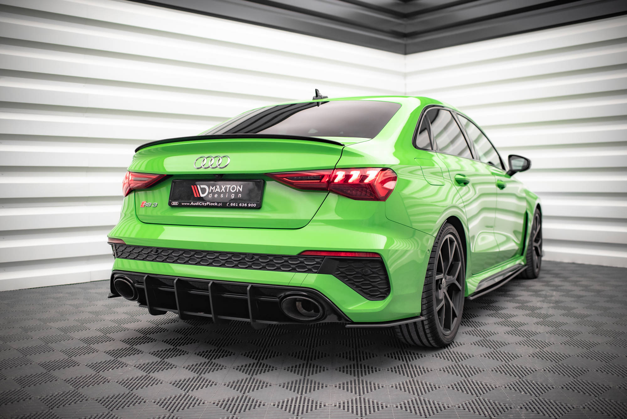 Street Pro Heckschürze Heck Ansatz Diffusor passend für Audi RS3 Limousine 8Y