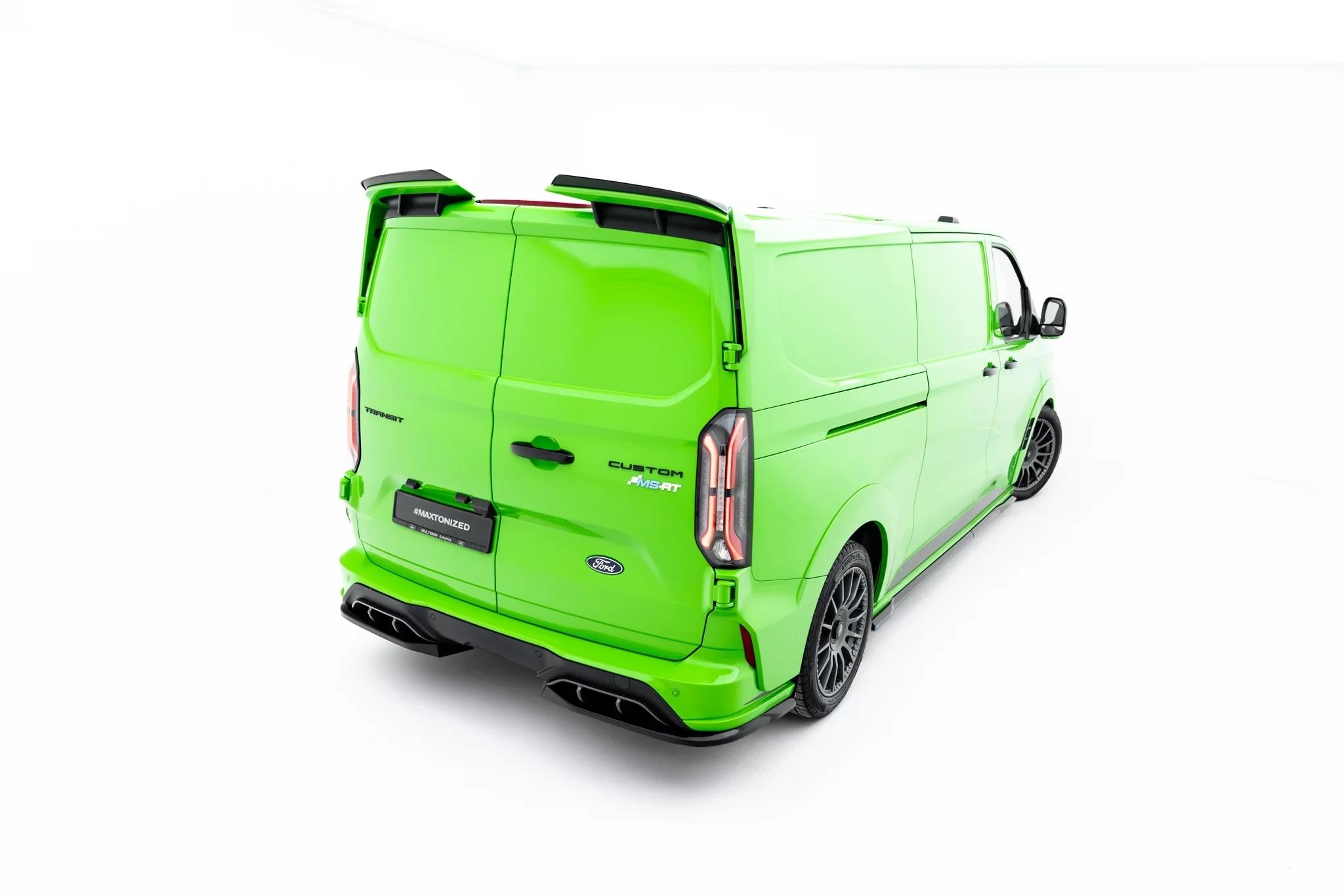 Heckspoiler Lippe Ford Transit Custom MSRT Mk2 schwarz Hochglanz
