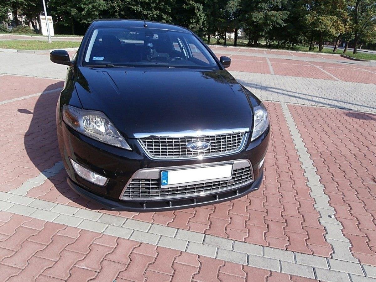 Street+ Spoilerlippe Front Ansatz passend für Ford Mondeo MK4 vor FL schwarz Hochglanz