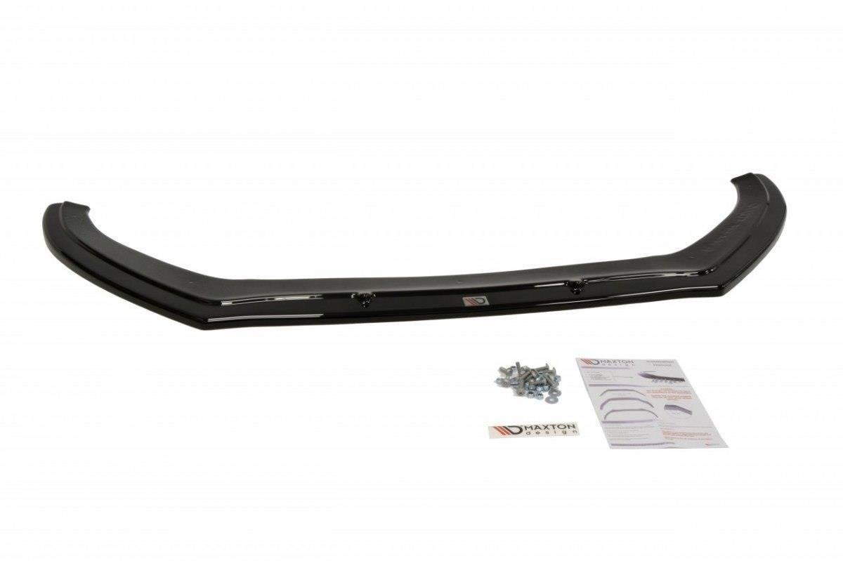 Street+ Spoilerlippe Front Ansatz V.1 passend für Audi A4 B8 FL schwarz Hochglanz