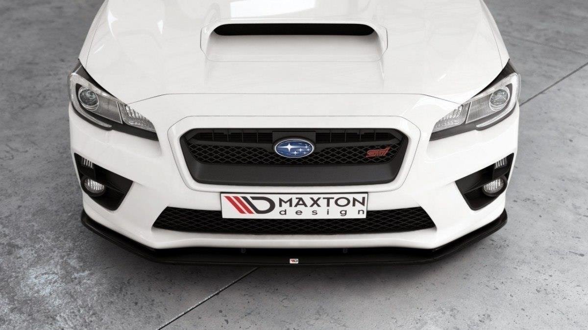 Street+ Spoilerlippe Front Ansatz V.2 passend für Subaru WRX STI schwarz Hochglanz