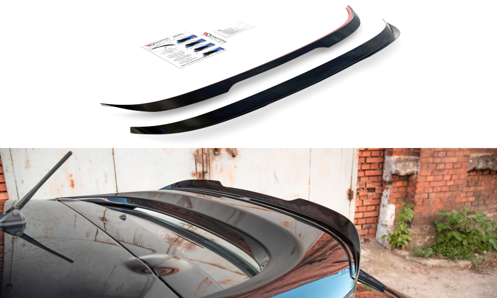 Heck Spoiler Aufsatz Abrisskante passend für Mitsubishi Lancer Sportback Mk8 schwarz Hochglanz