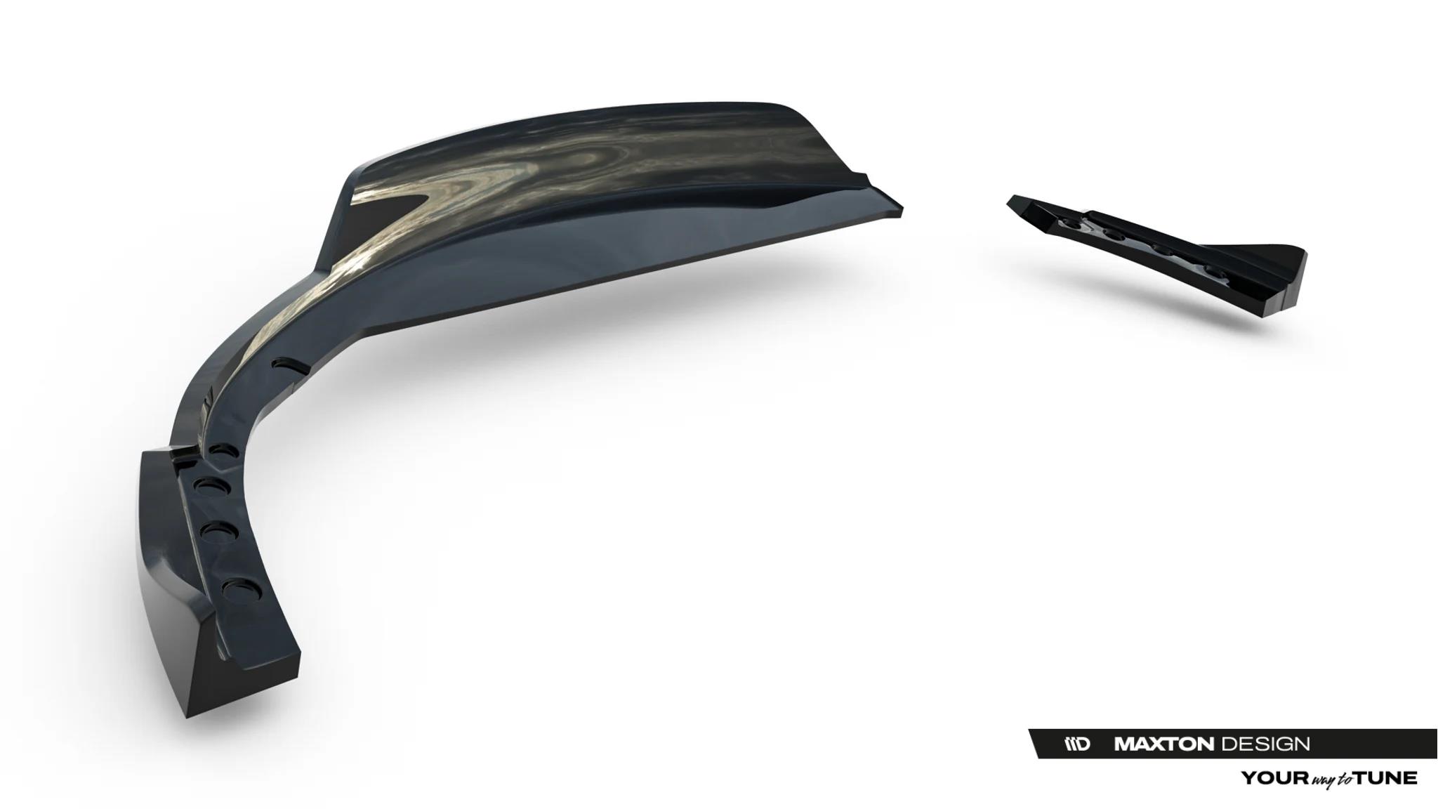 Street+ Mittlerer Diffusor RACE V.2 passend für BMW Z4 M-Paket E89 Facelift schwarz Hochglanz