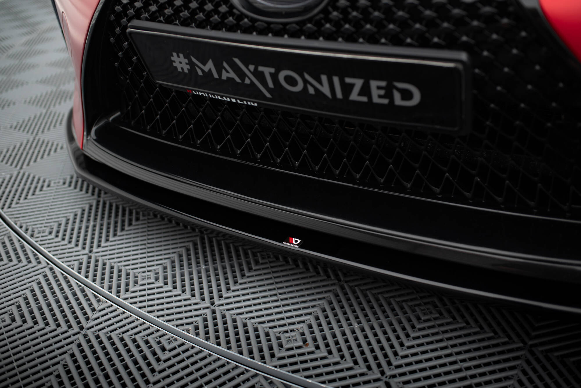 Street+ Spoilerlippe Front Ansatz V.2 passend für Lexus LC 500 schwarz Hochglanz