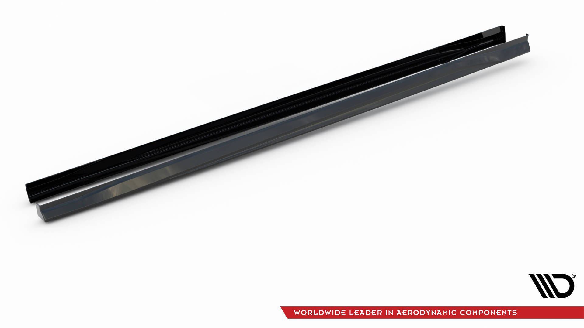 Street+ Seitenschweller Leisten V.3 passend für VW Golf GTI / GTE / GTI Clubsport / GTD / R-Line Mk8 schwarz Hochglanz