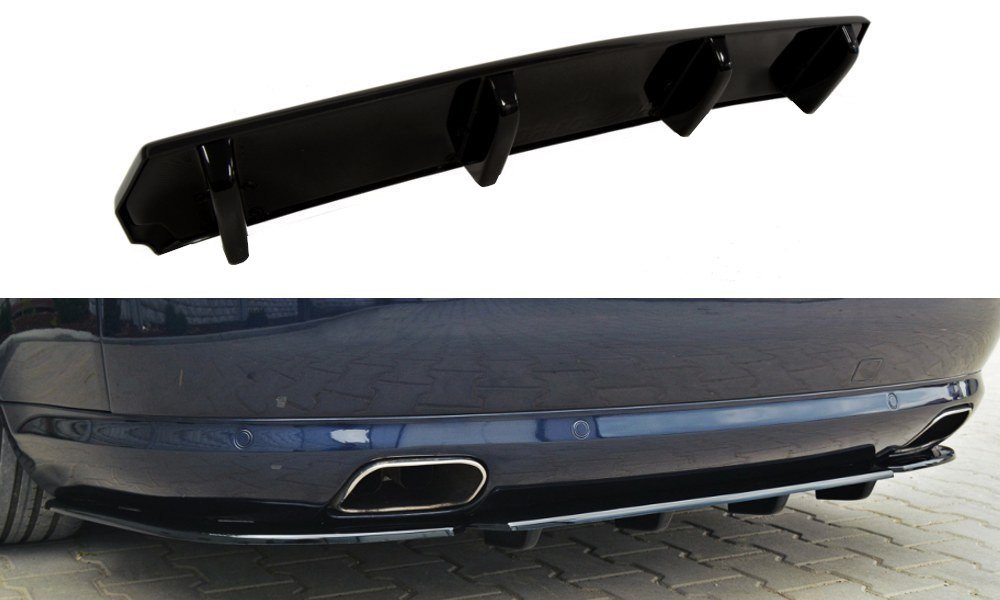 Heckansatz Audi A8 W12 D3 DTM LOOK schwarz Hochglanz