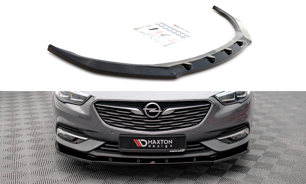 Street+ Spoilerlippe Front Ansatz V.1 passend für Opel Insignia Mk2 schwarz Hochglanz