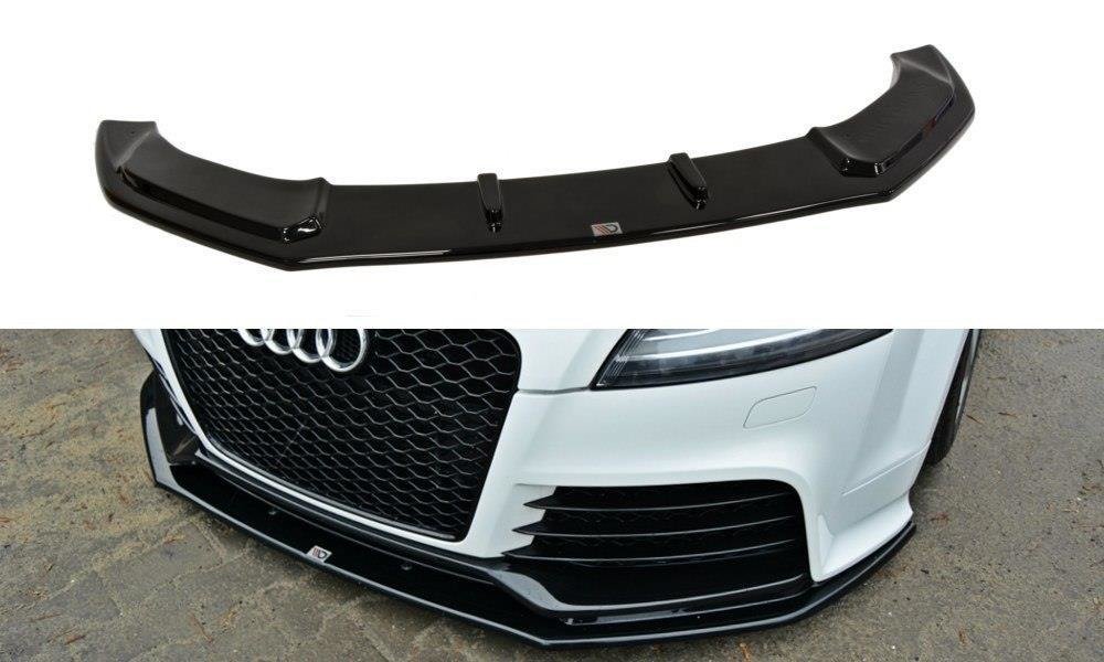 Street+ Spoilerlippe Front Ansatz V.1 passend für Audi TT RS 8J schwarz Hochglanz