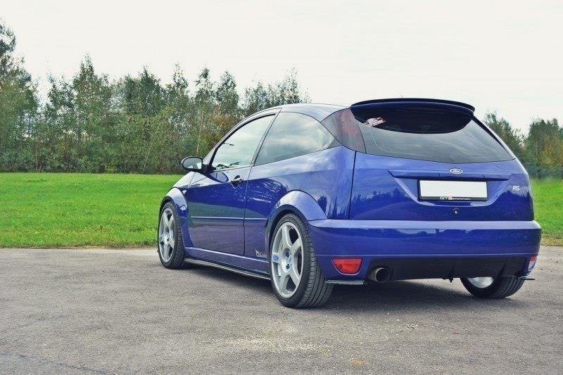 Street+ Heck Ansatz Flaps passend für Ford Focus RS Mk1 schwarz Hochglanz