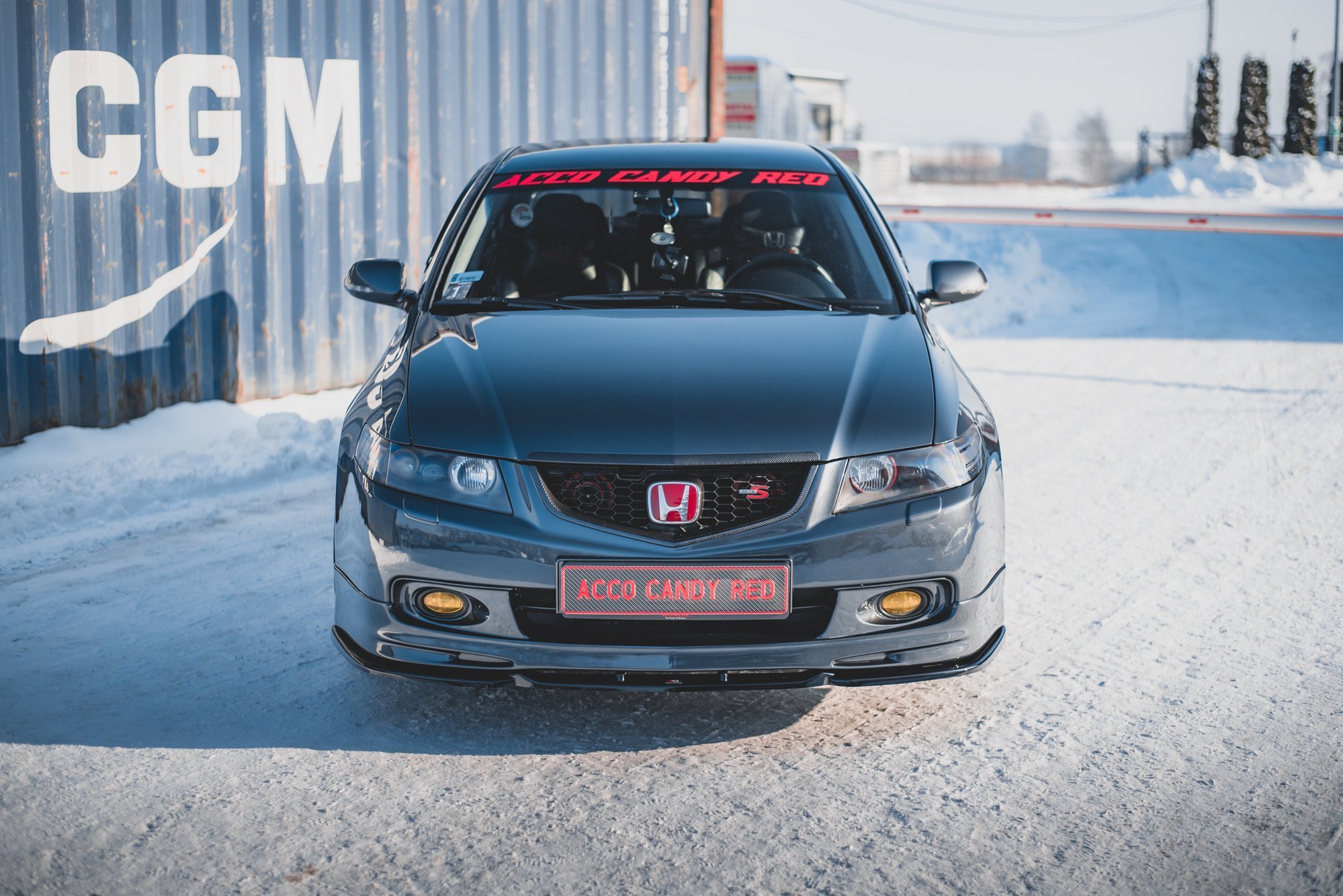 Street+ Spoilerlippe Front Ansatz V.3 passend für Honda Accord Mk7 Type-S schwarz Hochglanz