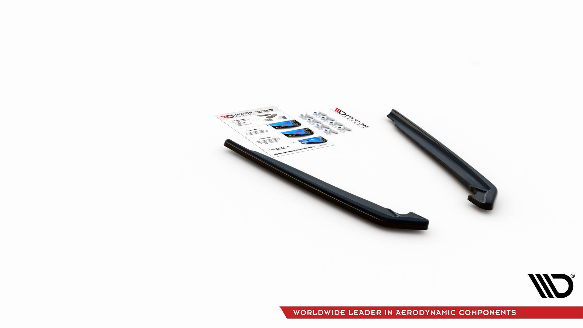 Street+ Heck Ansatz Flaps passend für BMW 5er G30 FL M-Paket schwarz Hochglanz