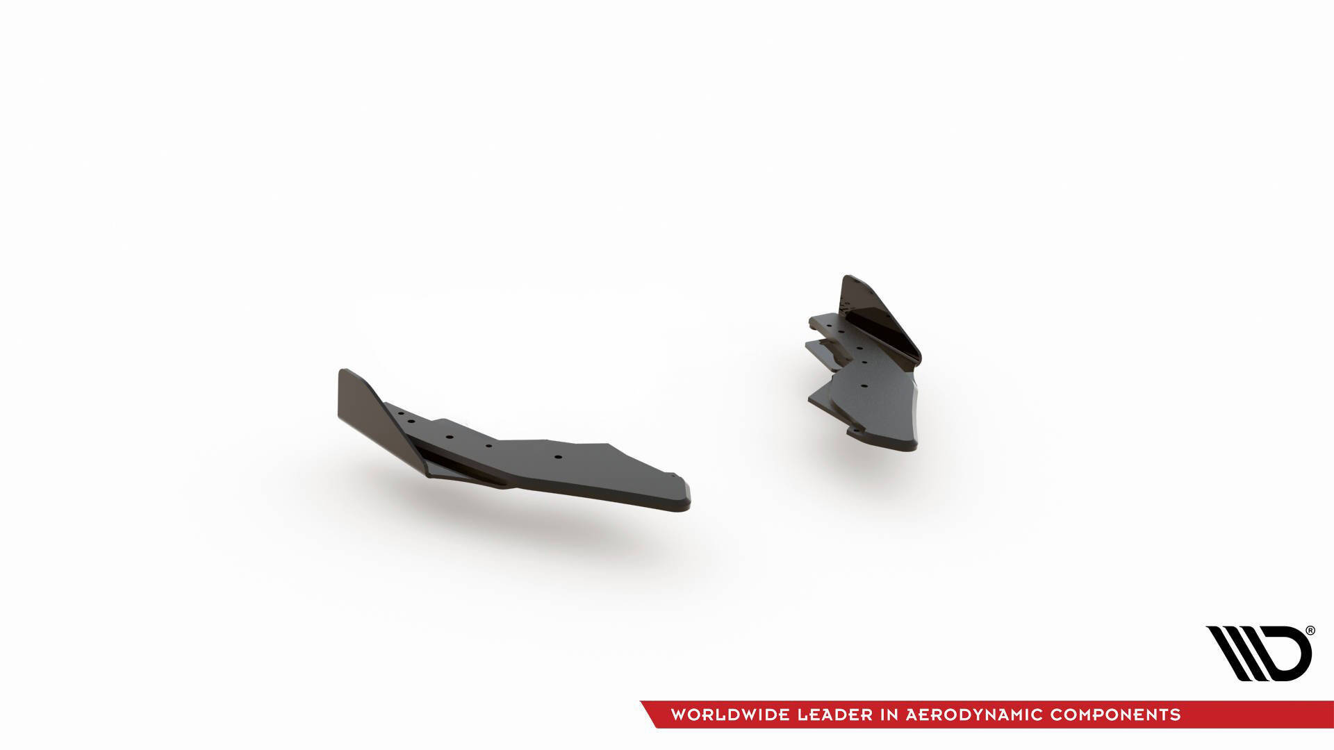 Street Pro Heck Ansatz Flaps passend für VW Golf GTI / GTE Mk8 schwarz Hochglanz