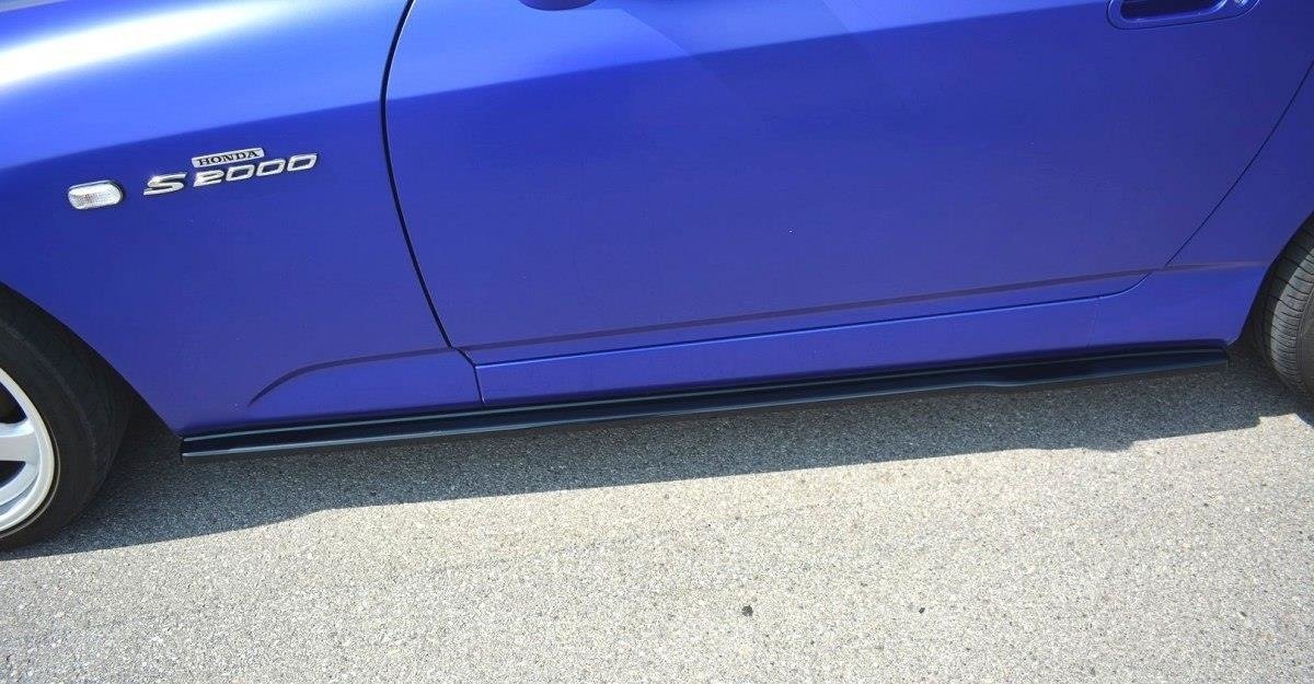 Street+ Seitenschweller Leisten passend für Honda S2000 schwarz Hochglanz