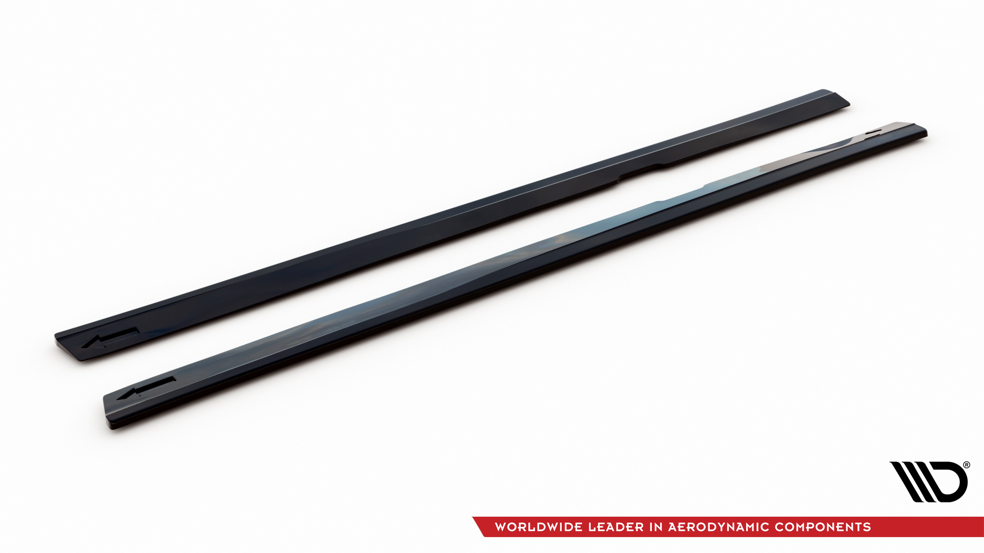 Street+ Seitenschweller Leisten V.2 passend für Volvo S60/V60 R-Design Mk3 schwarz Hochglanz