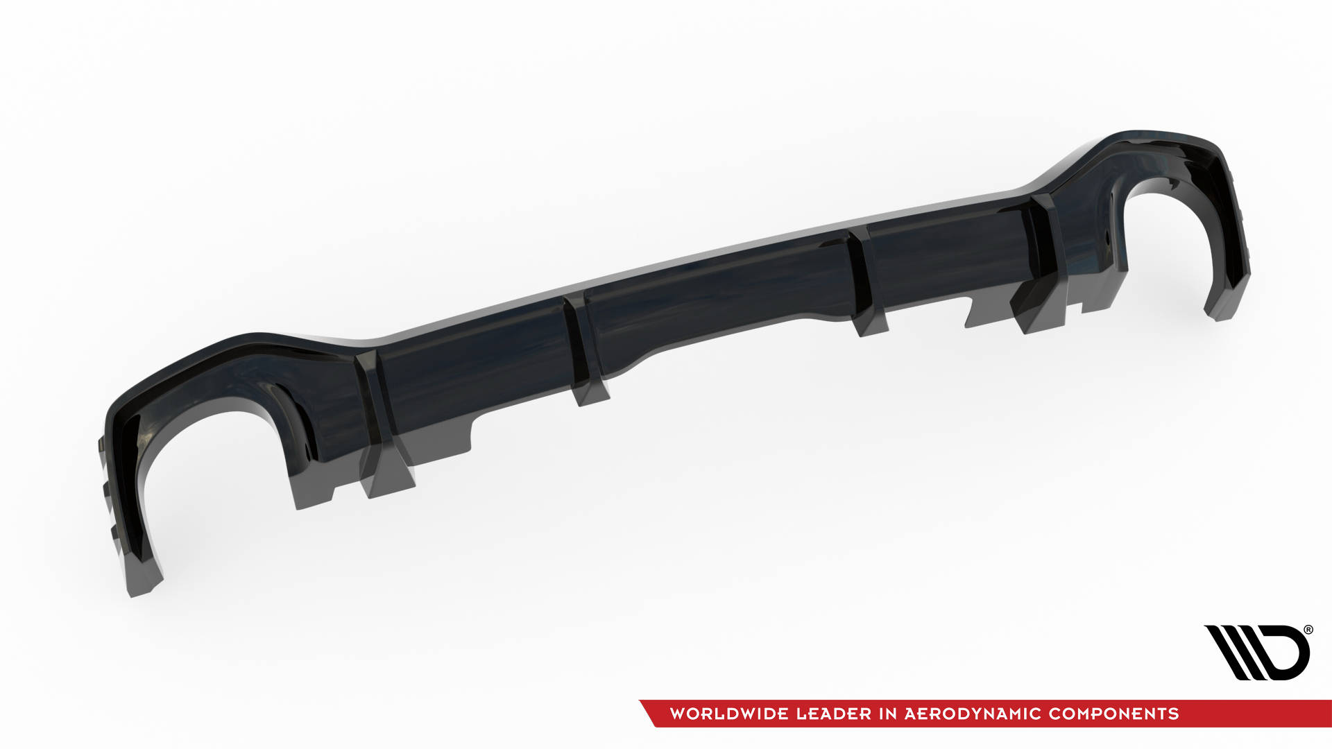 Street+ Heck Ansatz Diffusor passend für Audi RSQ8 Mk1 schwarz Hochglanz