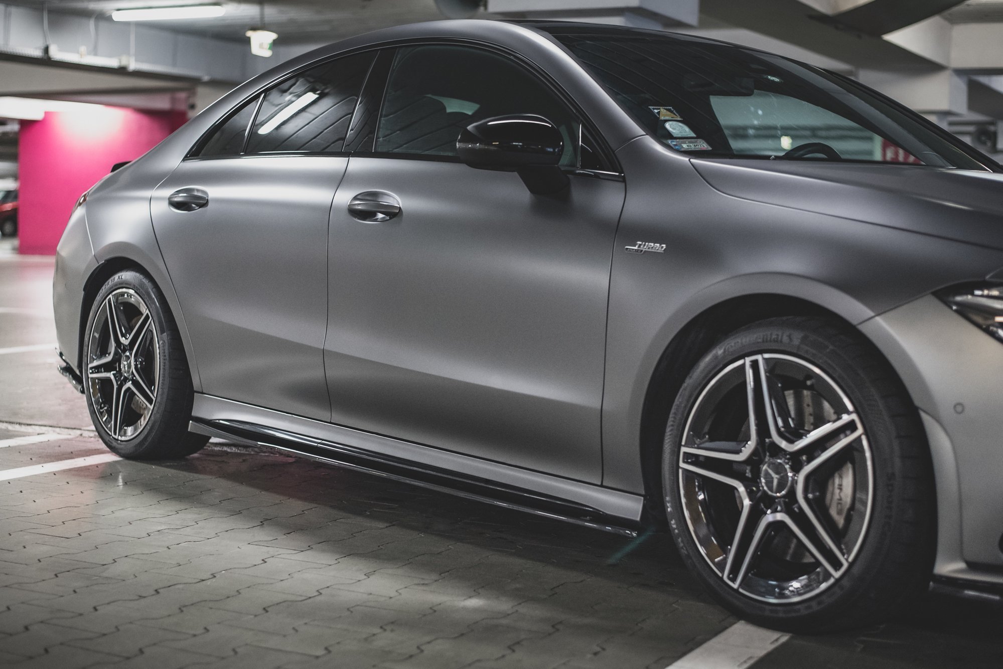 Street+ Seitenschweller Leisten passend für Mercedes-AMG CLA 35 / 45 C118 schwarz Hochglanz