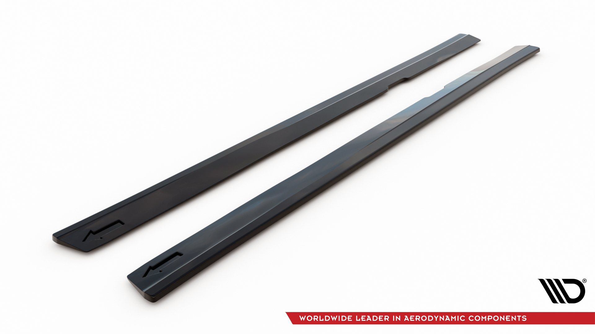 Street+ Seitenschweller Leisten V.2 passend für Volvo S60/V60 R-Design Mk3 schwarz Hochglanz