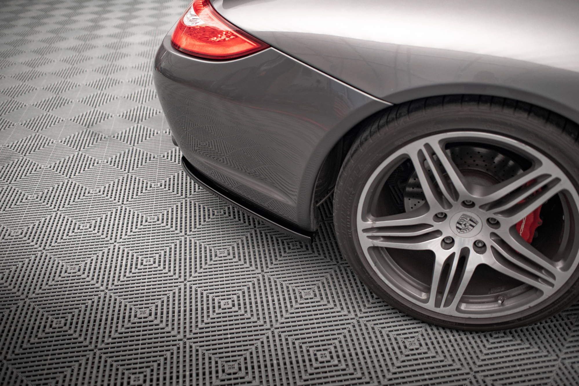 Street+ Heck Ansatz Flaps passend für Porsche 911 Carrera / Carrera GTS 997 FL schwarz Hochglanz