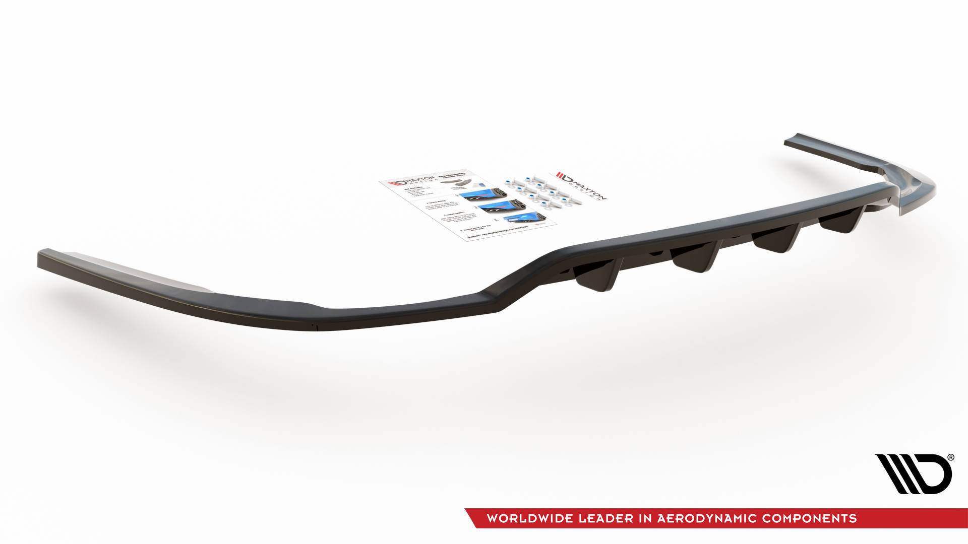 Street+ Mittlerer Diffusor RACE Heck Ansatz passend für Dodge Charger RT Mk7 FL schwarz Hochglanz
