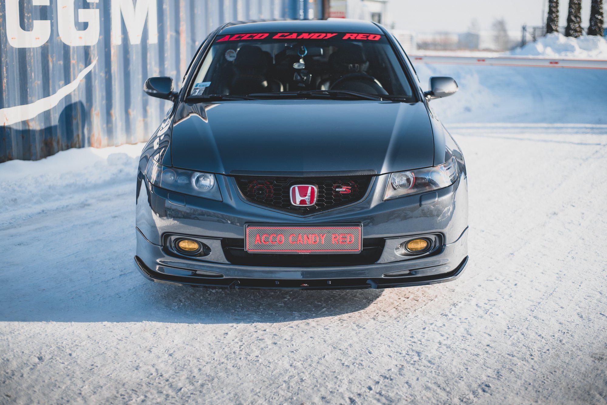 Street+ Spoilerlippe Front Ansatz V.2 passend für Honda Accord Mk7 Type-S schwarz Hochglanz