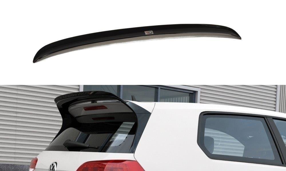 Spoiler CAP für VW GOLF 7 GTI CLUBSPORT schwarz Hochglanz