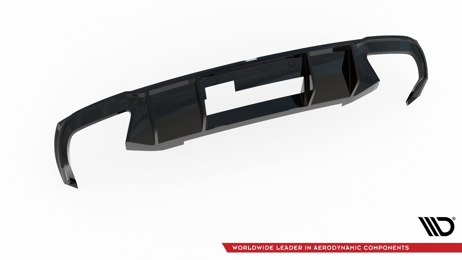 Street+ Heck Ansatz Diffusor V.2 passend für Skoda Octavia RS Mk3 / Mk3 FL Hatchback / Kombi schwarz Hochglanz