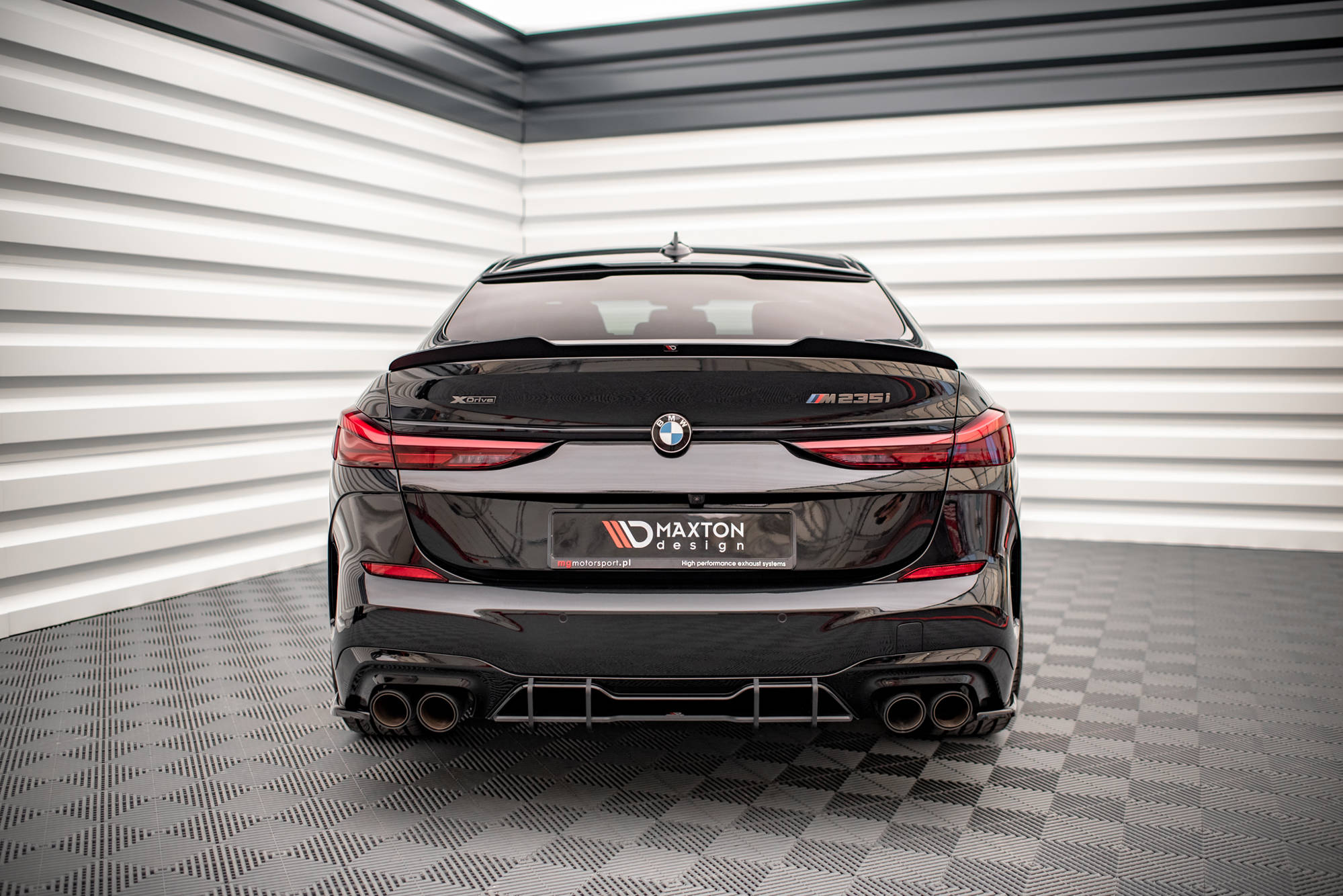 Street Pro Heckschürze Heck Ansatz Diffusor passend für BMW M235i Gran Coupe F44