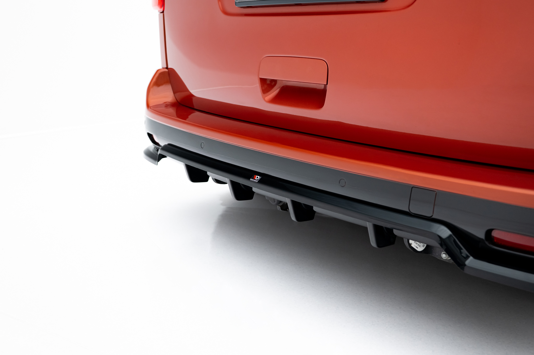 Street+ Mittlerer Diffusor RACE Heck Ansatz passend für Peugeot Partner Long Mk3 schwarz Hochglanz