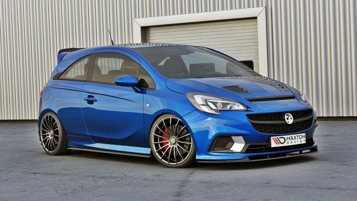 Street+ Seitenschweller Leisten passend für Opel Corsa E OPC/VXR schwarz Hochglanz