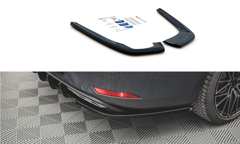 Street+ Heck Ansatz Flaps passend für Seat Leon FR ST Mk4 schwarz Hochglanz