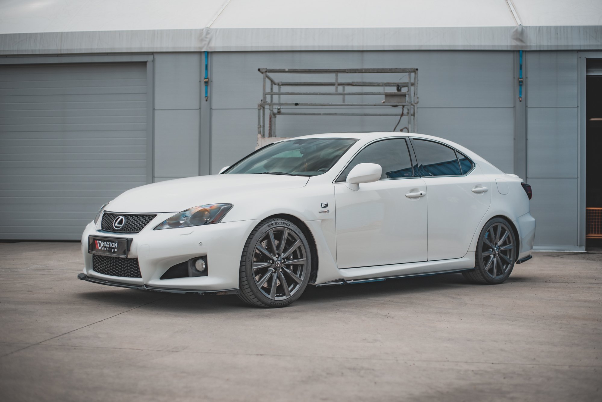 Street+ Seitenschweller Leisten passend für Lexus IS F Mk2 schwarz matt