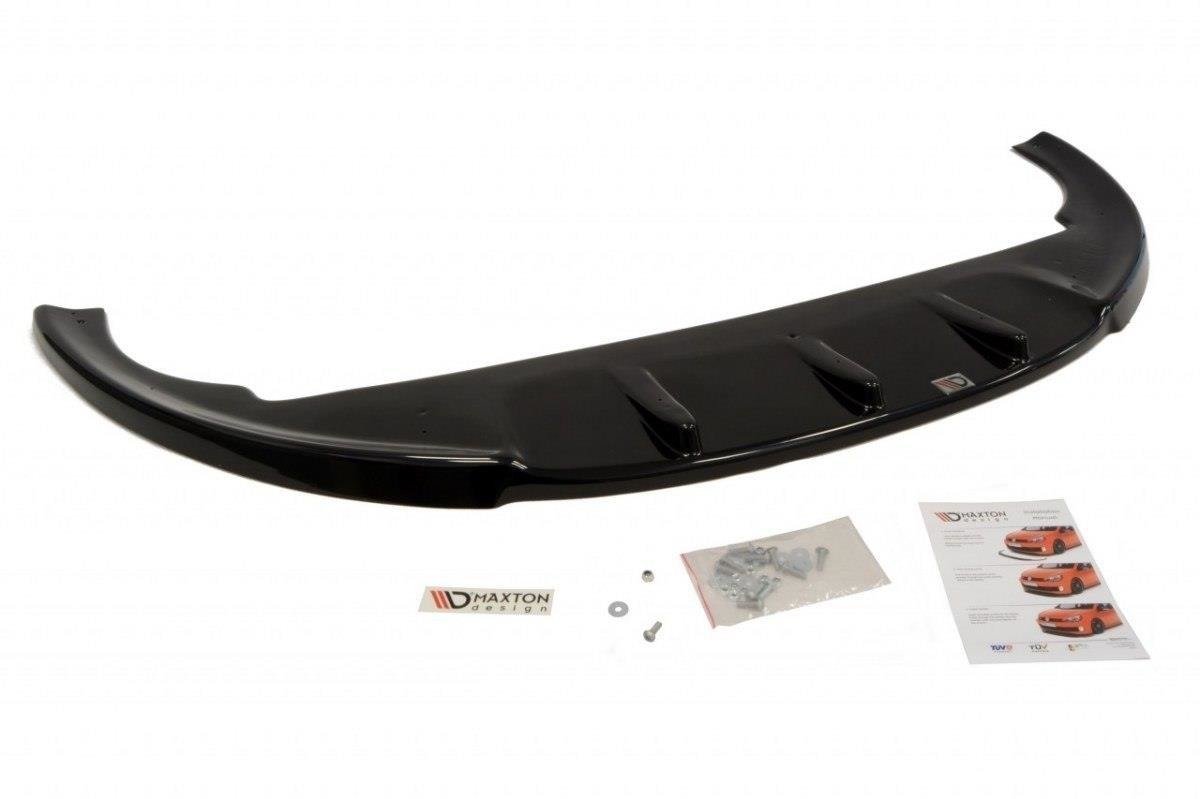 Street+ Spoilerlippe Front Ansatz passend für Fiat Bravo II schwarz Hochglanz