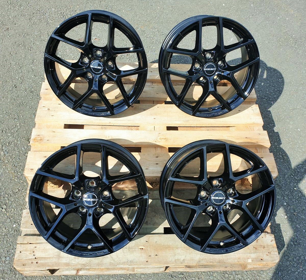 18 Zoll Borbet Y Alu Felgen für Jaguar S X Type XE XF XJ Land Rover Discovery