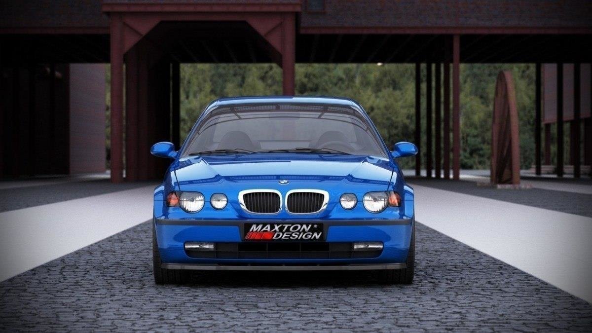 Street+ Spoilerlippe Front Ansatz passend für BMW 3er E46 COMPACT schwarz Hochglanz
