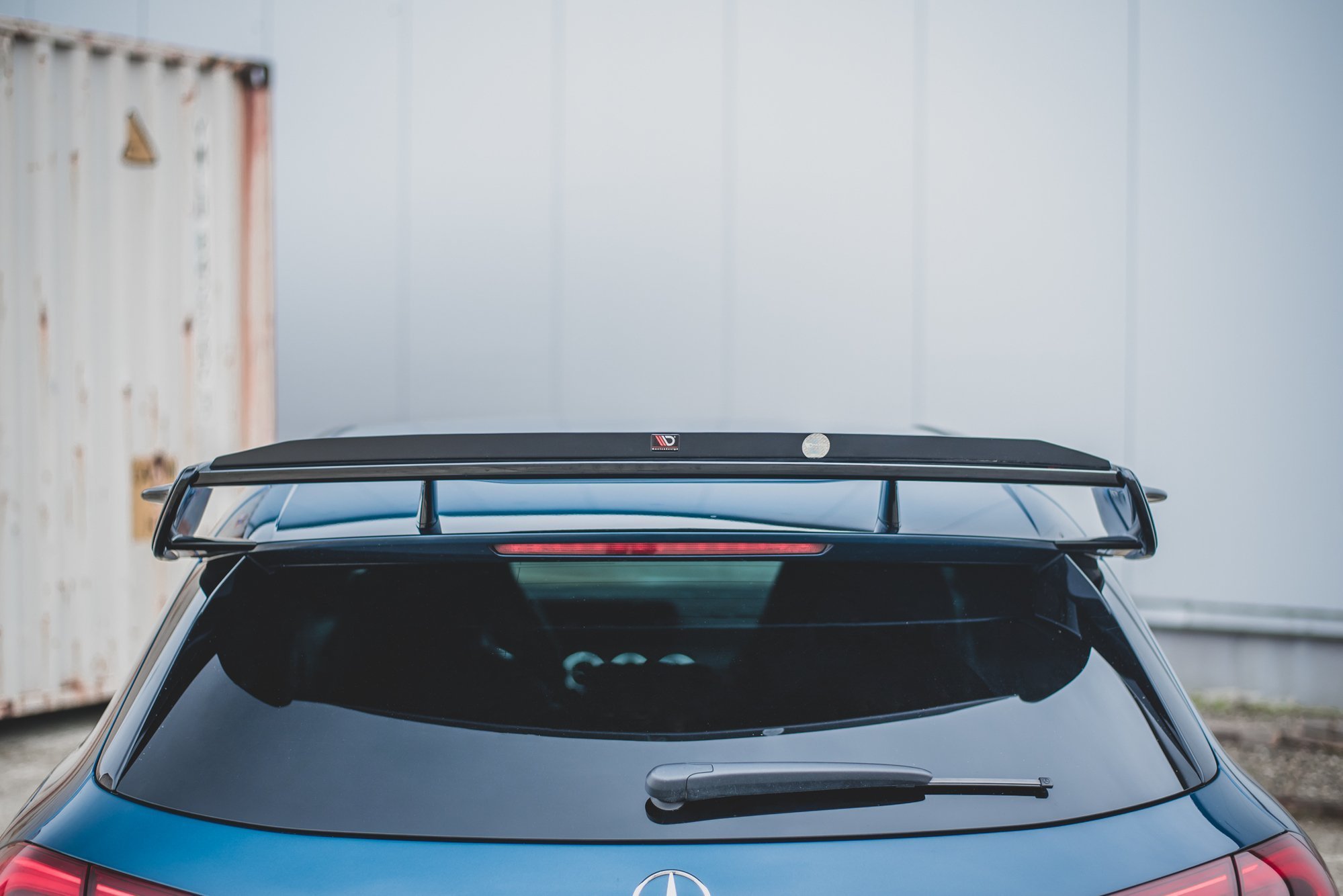 Spoiler Seitenerweiterungen Mercedes A35 AMG Hatchback W177 schwarz matt