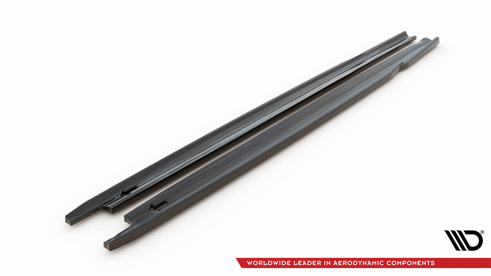 Street+ Seitenschweller Leisten V.1 passend für Skoda Octavia RS Liftback / Combi Mk4 FL schwarz Hochglanz