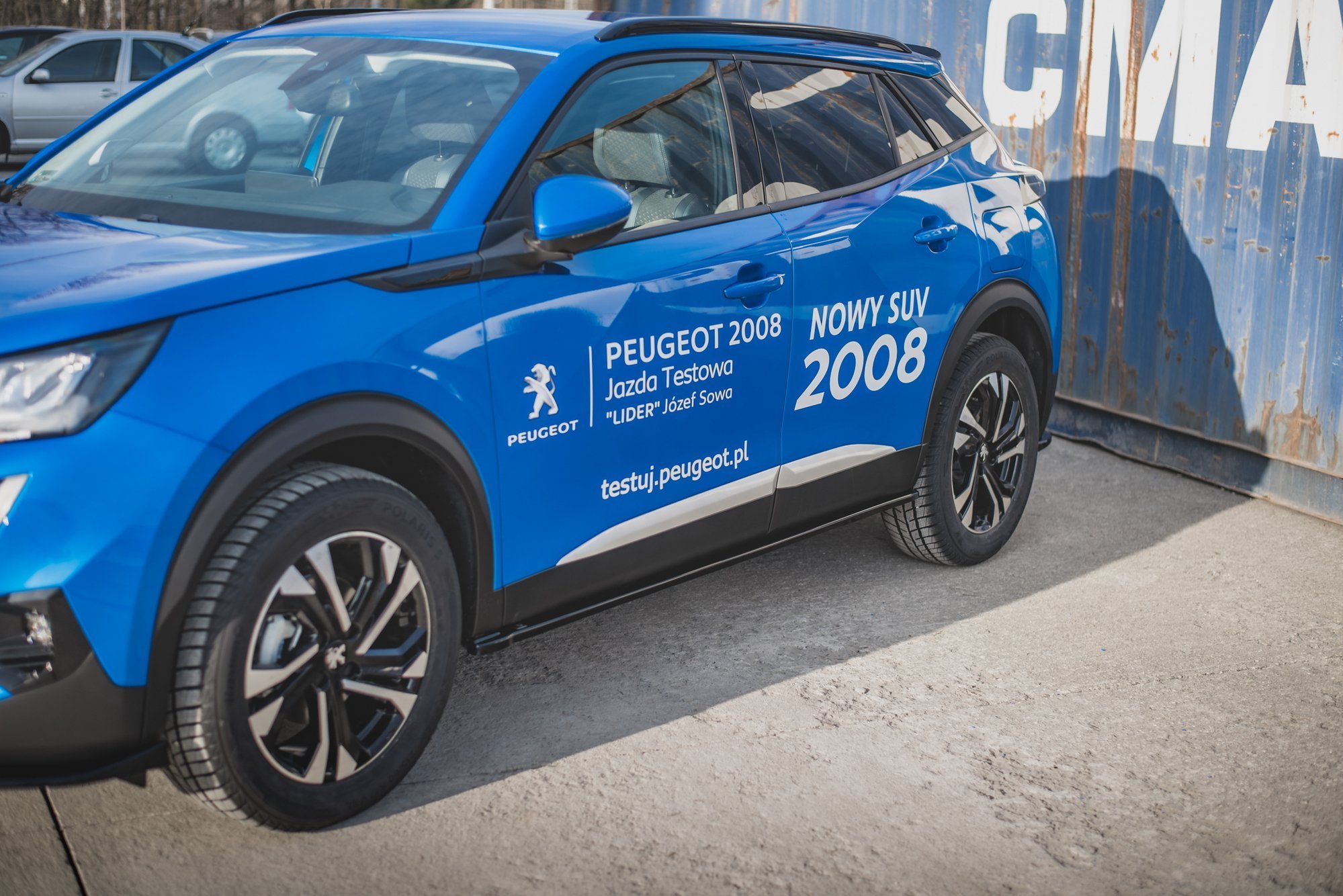 Street+ Seitenschweller Leisten passend für Peugeot 2008 Mk2 schwarz Hochglanz