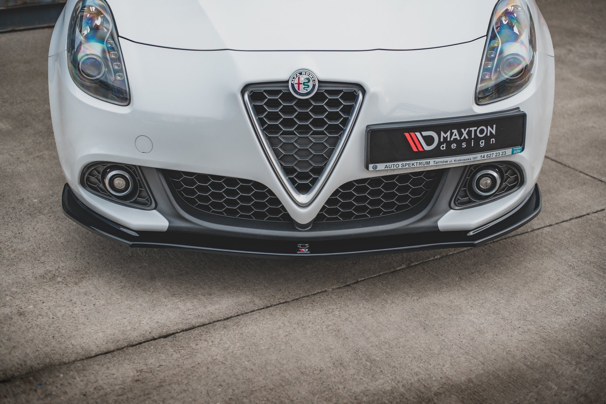 Street+ Spoilerlippe Front Ansatz V.2 passend für Alfa Romeo Giulietta schwarz Hochglanz