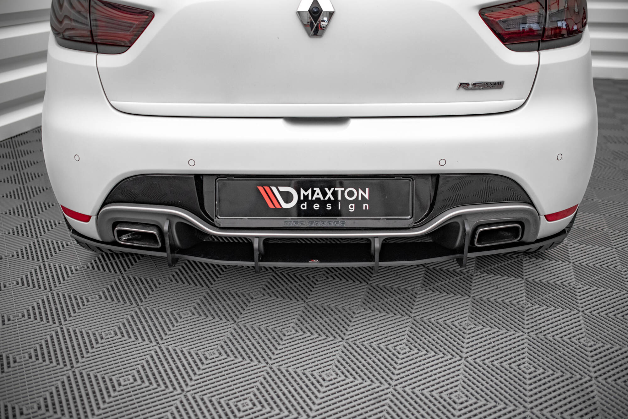 Street Pro Heckschürze Heck Ansatz Diffusor passend für Renault Clio RS Mk4