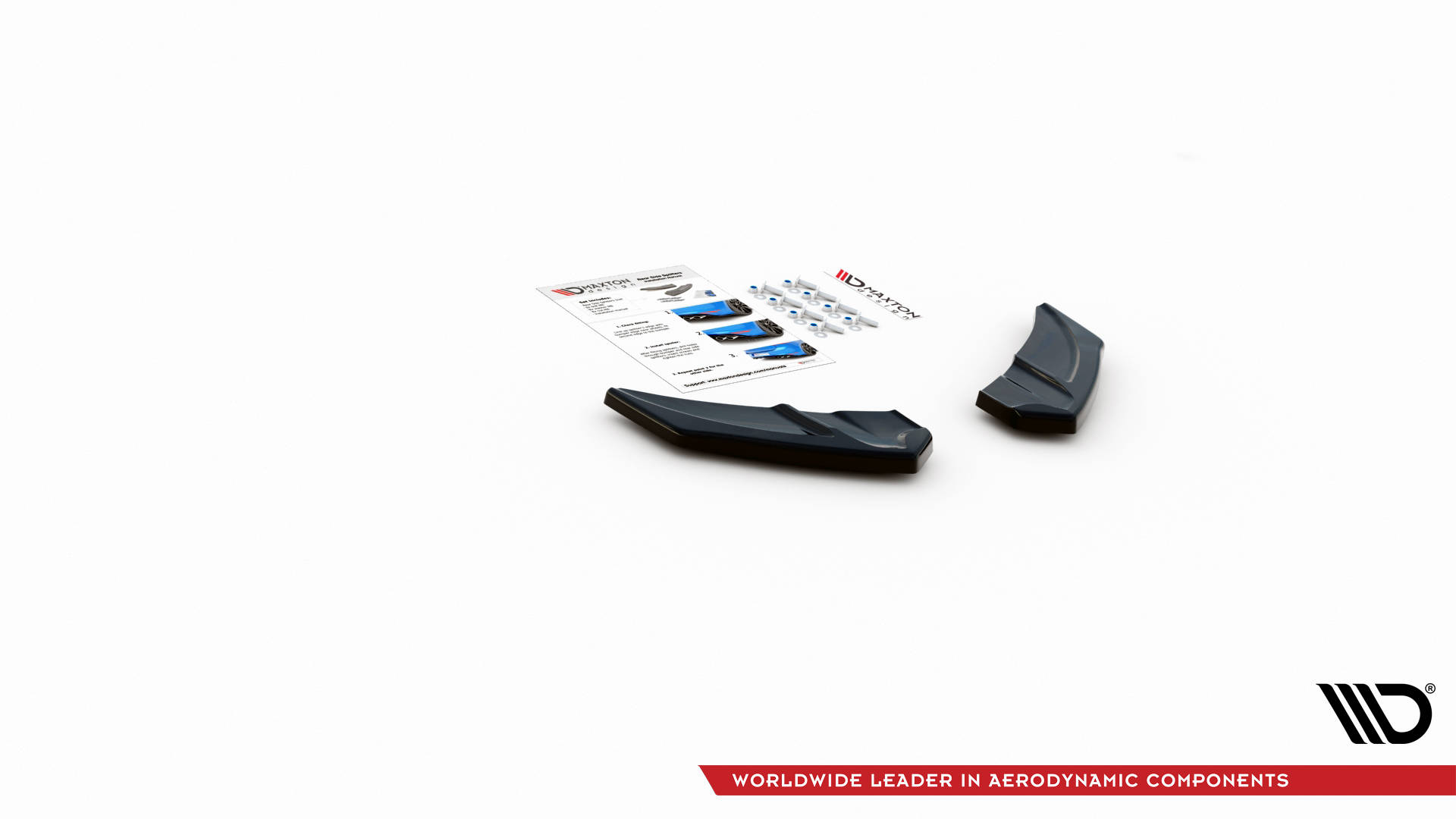 Street+ Heck Ansatz Flaps V.3 passend für VW Golf R Mk7 schwarz Hochglanz