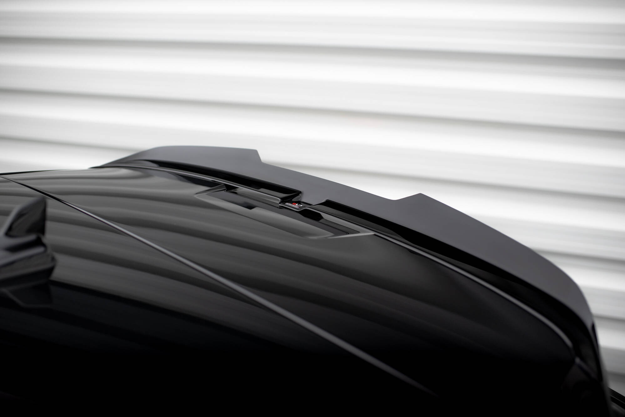 Heck Spoiler Aufsatz Abrisskante V.2 passend für Audi RS3 / S3 / A3 S-Line Sportback 8Y / 8Y FL schwarz Hochglanz