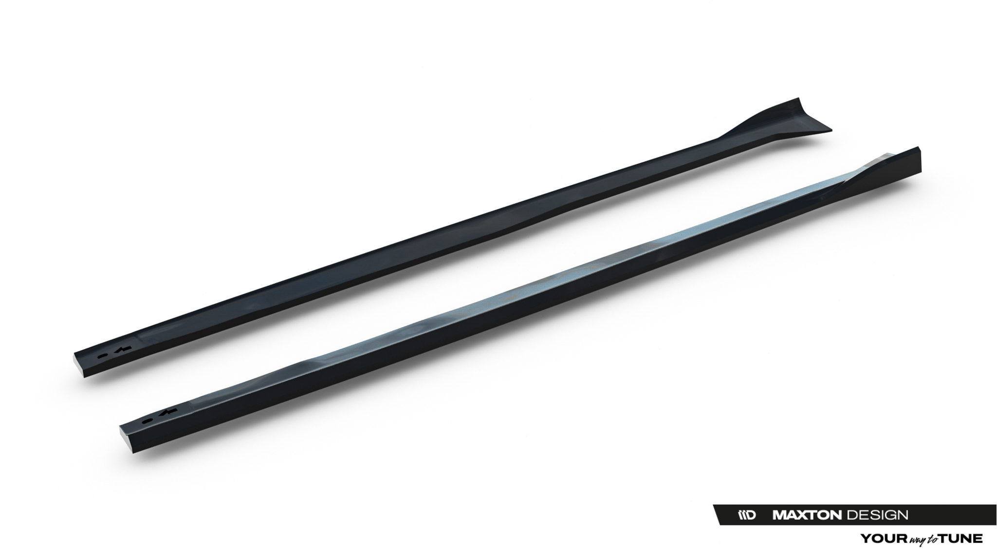 Street+ Seitenschweller Leisten passend für Dodge Grand Caravan Mk5 Facelift schwarz Hochglanz