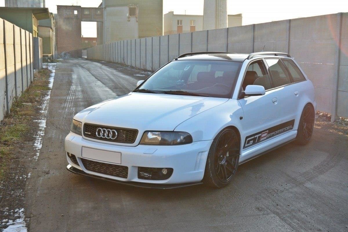 Street+ Seitenschweller Leisten passend für Audi RS4 B5 schwarz Hochglanz