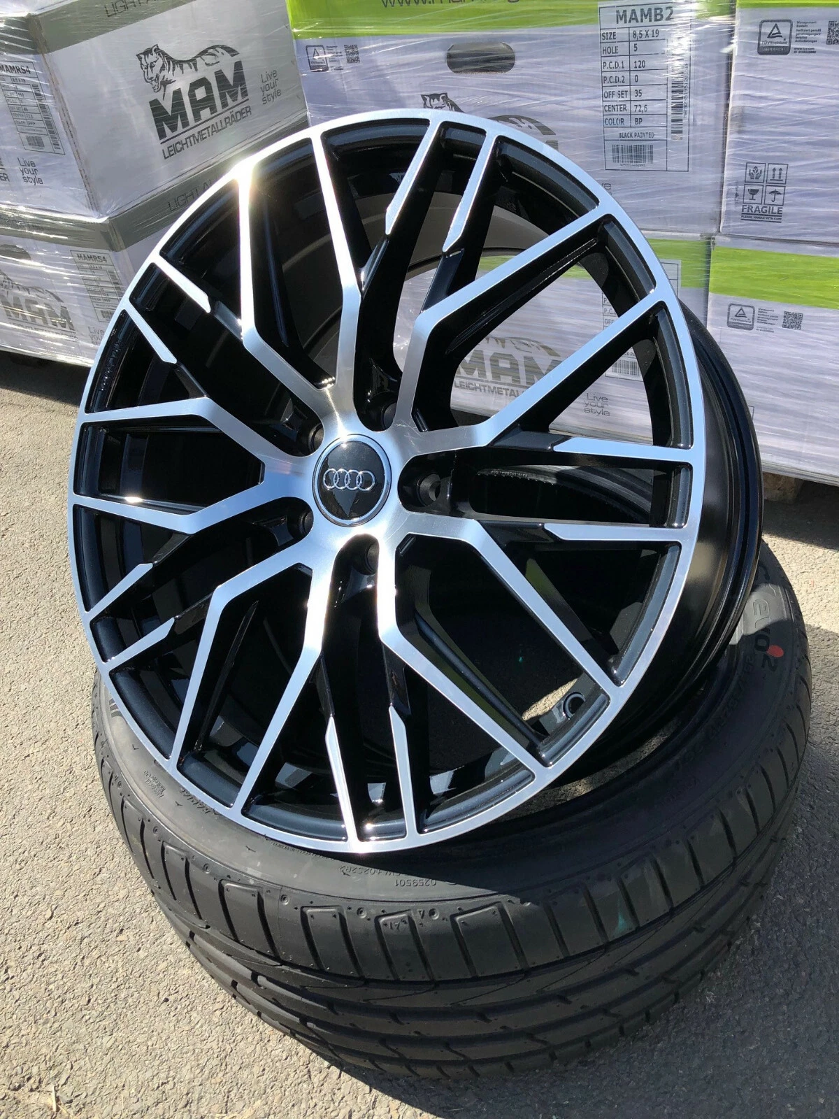 19 Zoll RS4 Felgen für VW Golf 5 6 7 GTI R R32 Performance Clubsport GTD GTE R8