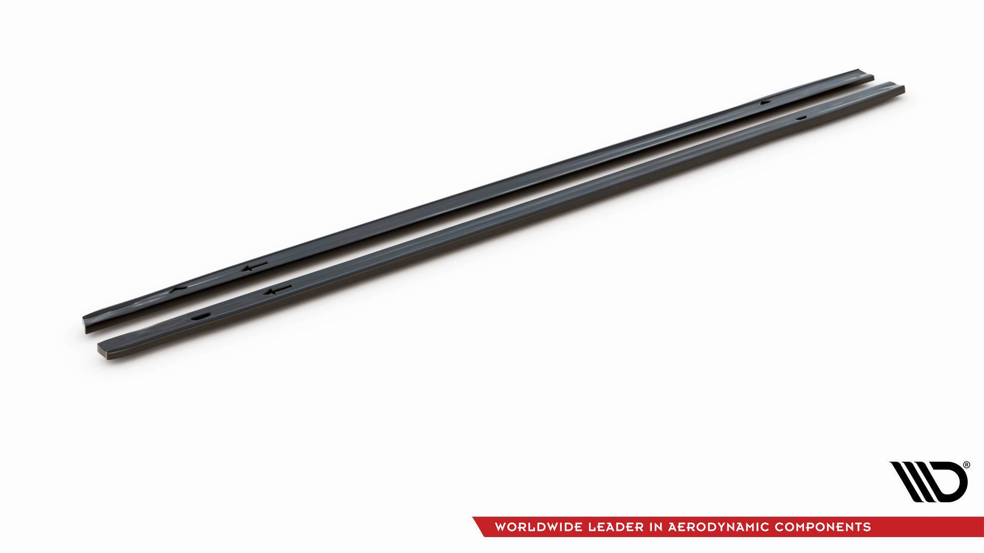 Street+ Seitenschweller Leisten V.1 passend für VW Golf GTI / GTE / GTI Clubsport / GTD / R-Line Mk8 schwarz Hochglanz