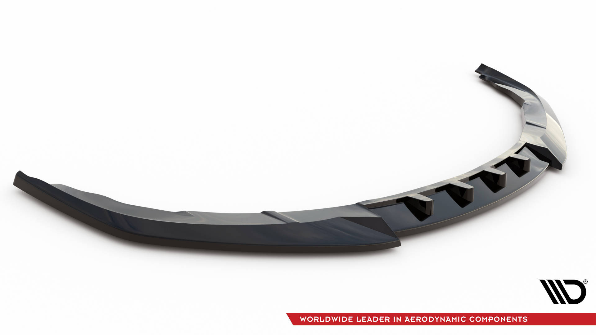Street+ Spoilerlippe Front Ansatz V.1 passend für Porsche Panamera Turbo Sport Design Package 970 schwarz Hochglanz
