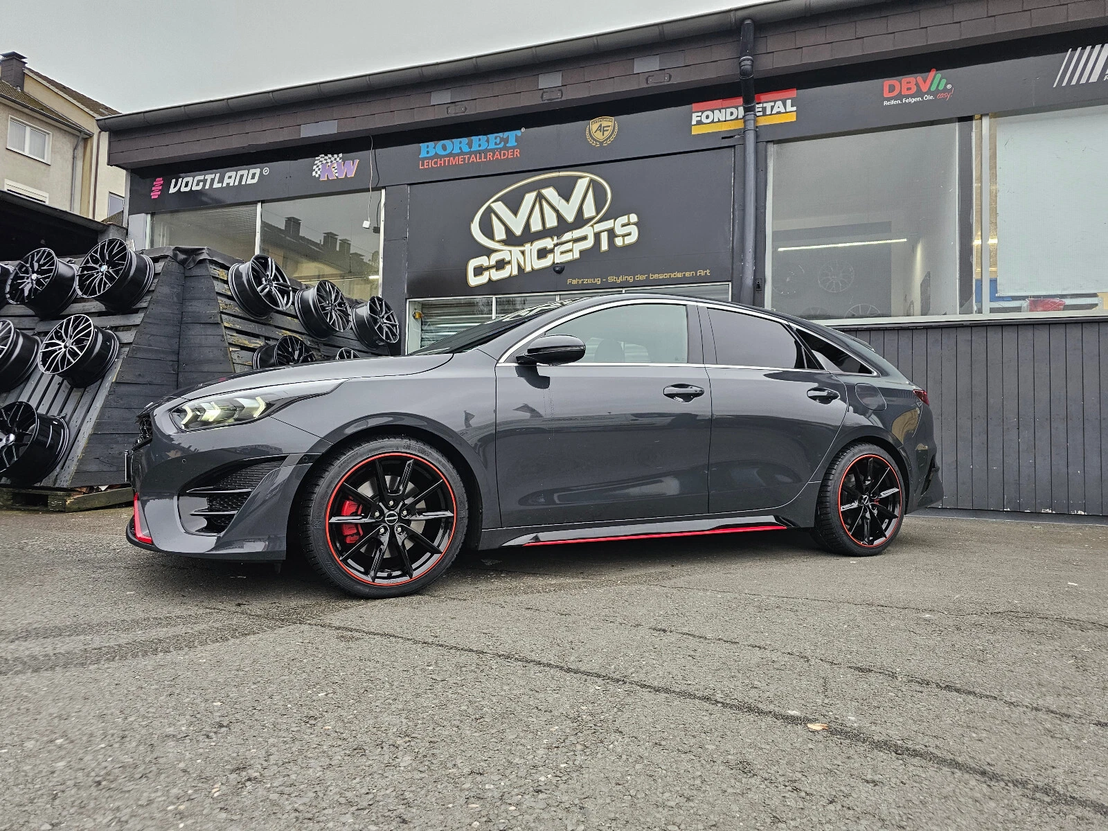 18 Zoll Borbet LX18 Felgen für Kia ProCeed GT GTline Ceed GT Pro Cee'd CD ED JD